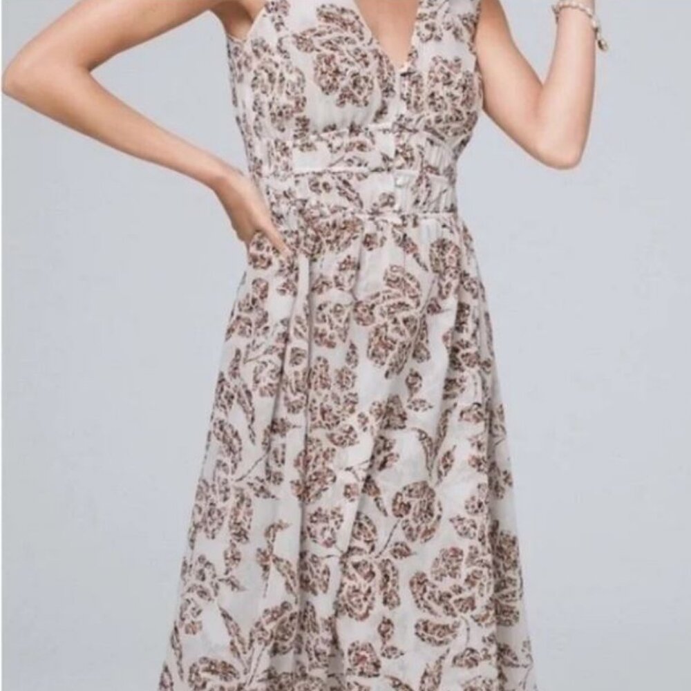 White House Black Market Floral Sleeveless Dress - Size S - Picture 7 of 7